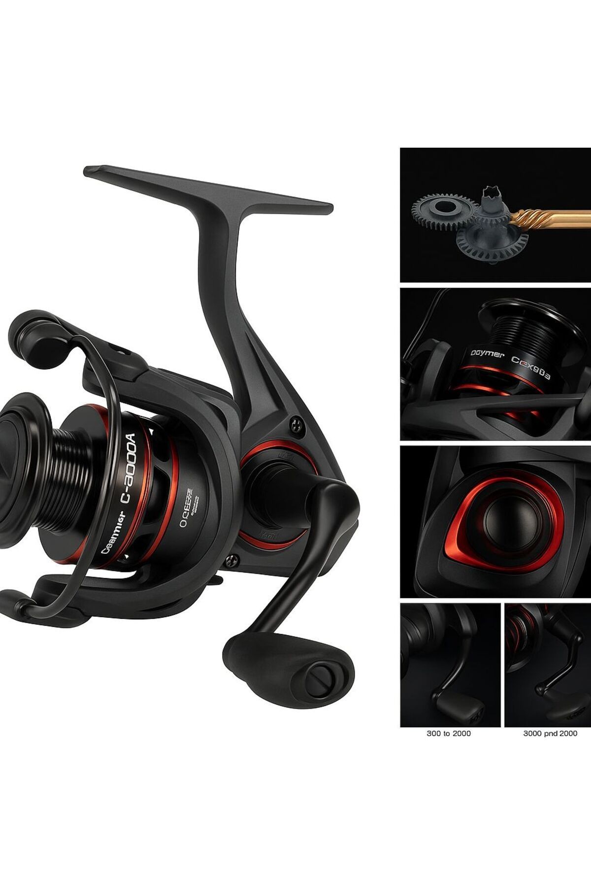 Okuma Ceymar C-2500A Dark Grey 7+1BB Olta Makinesi