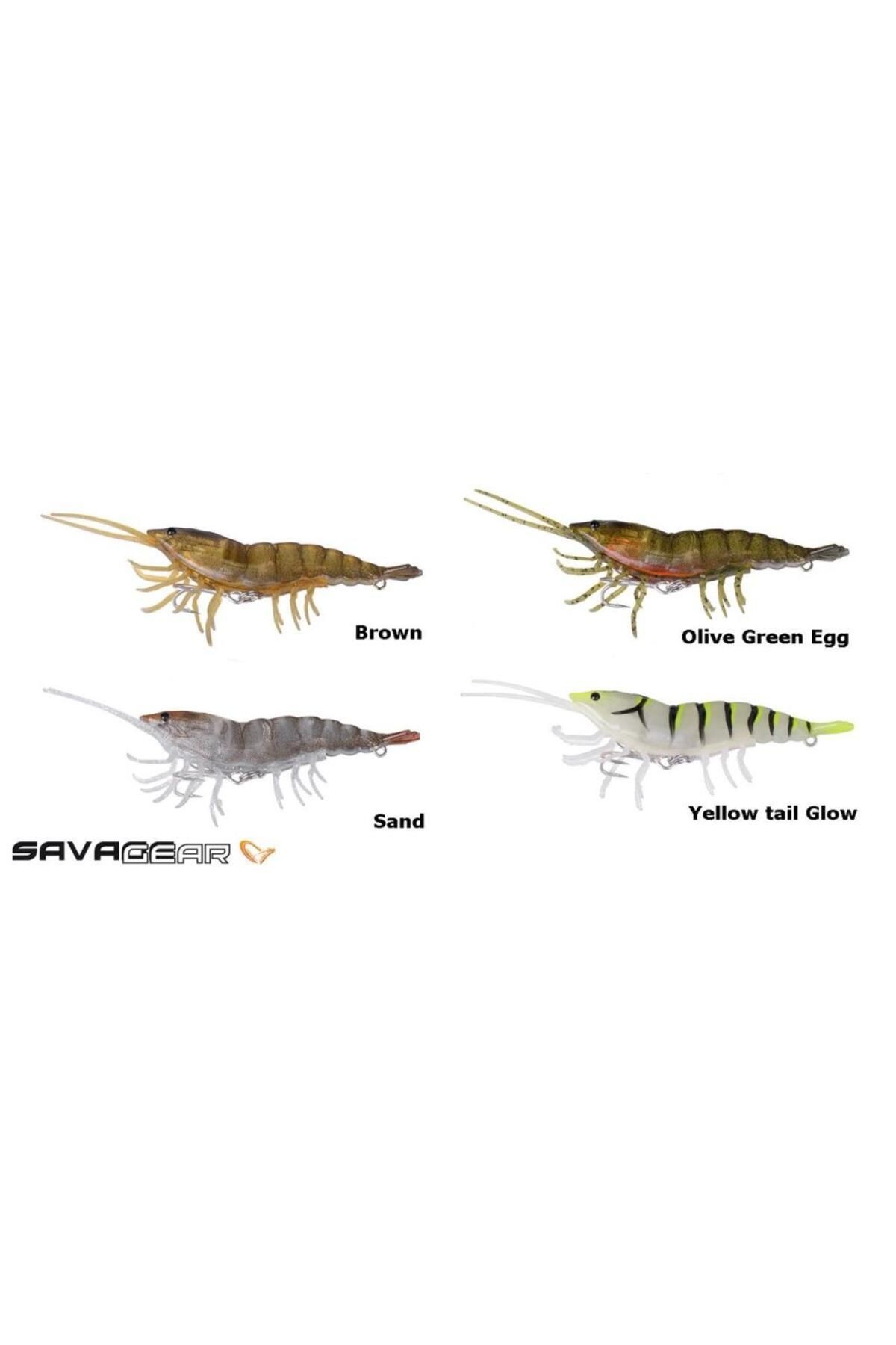 3d Hybrid Shrimp 10cm 17g Silikon Karides Suni Yem Olive Green Egg