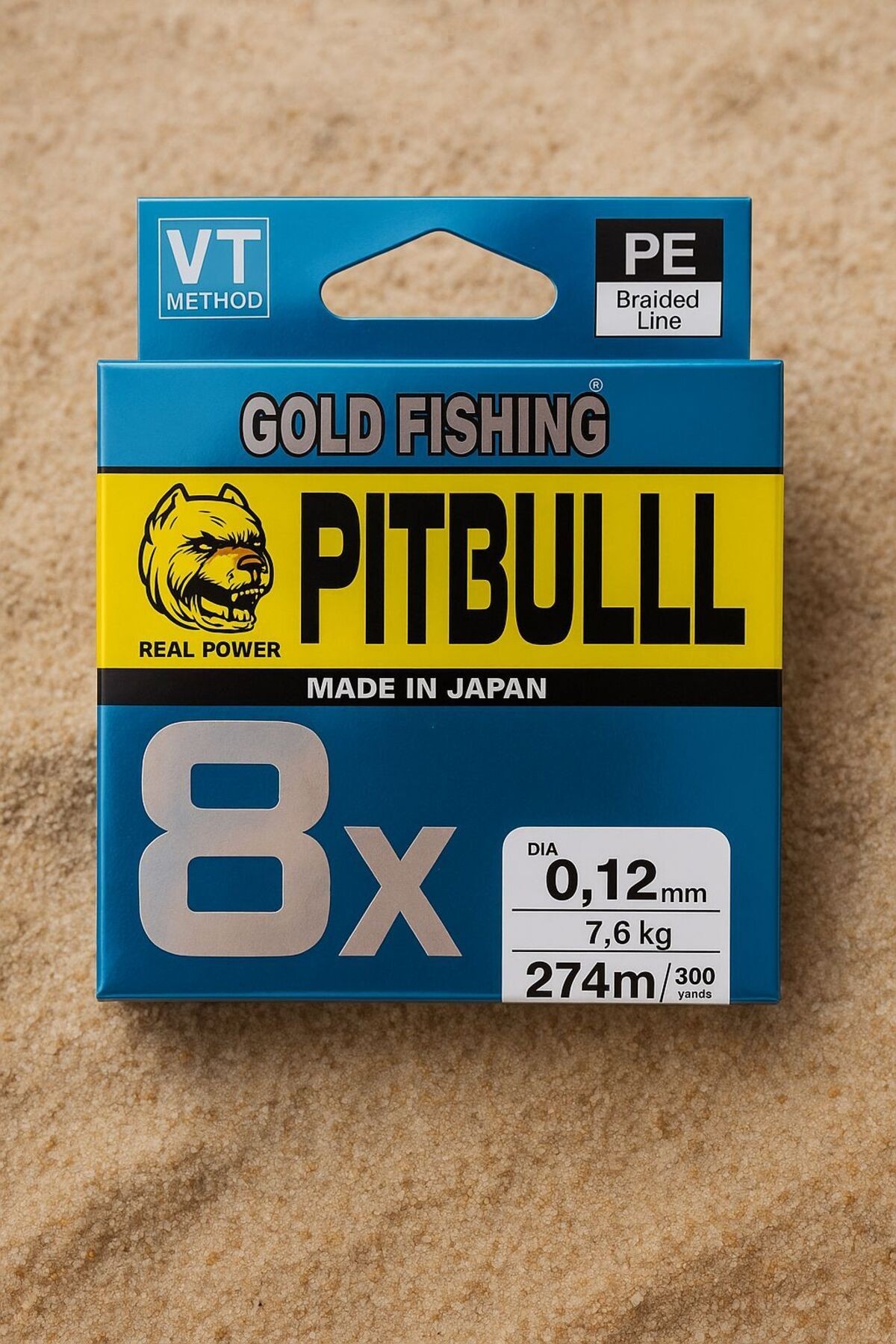 GOLD FISHING PITBULLL 8X PE Örgü Misina – 274 m