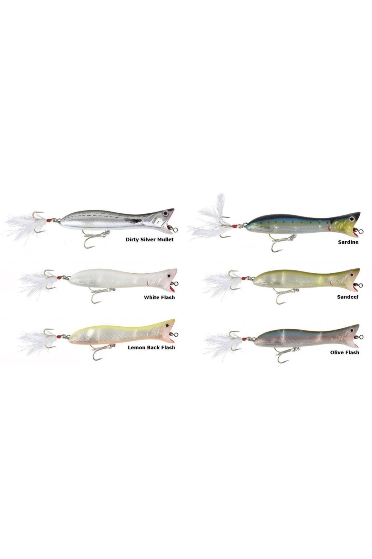Panic Popper 16.5cm 68g Suni Yem Baloncuk Çıkartır 01-dirty Silver Mullet