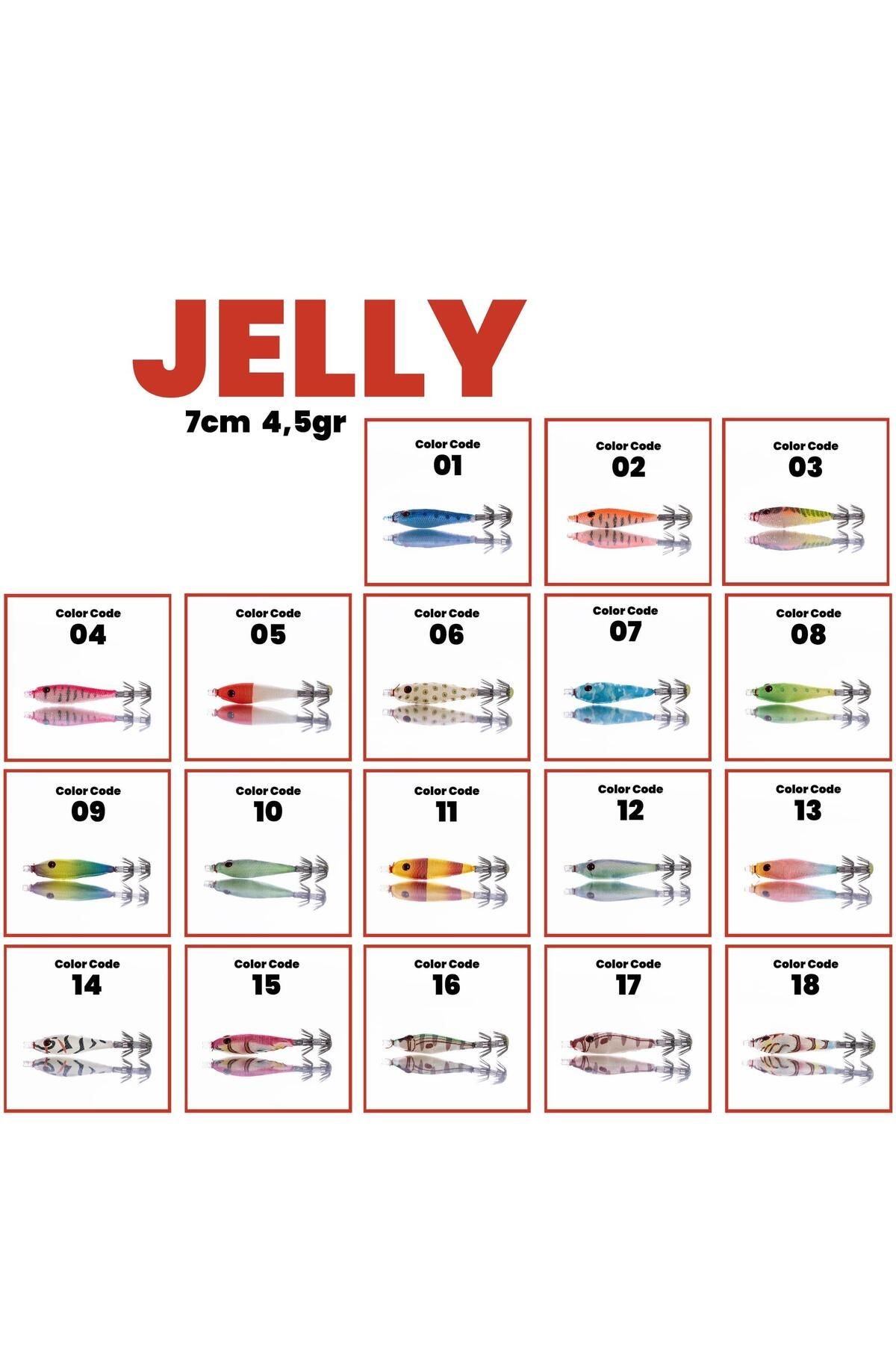 Foçalı Jelly Soft Squid 7cm 4.3gr Kalamar Zokası