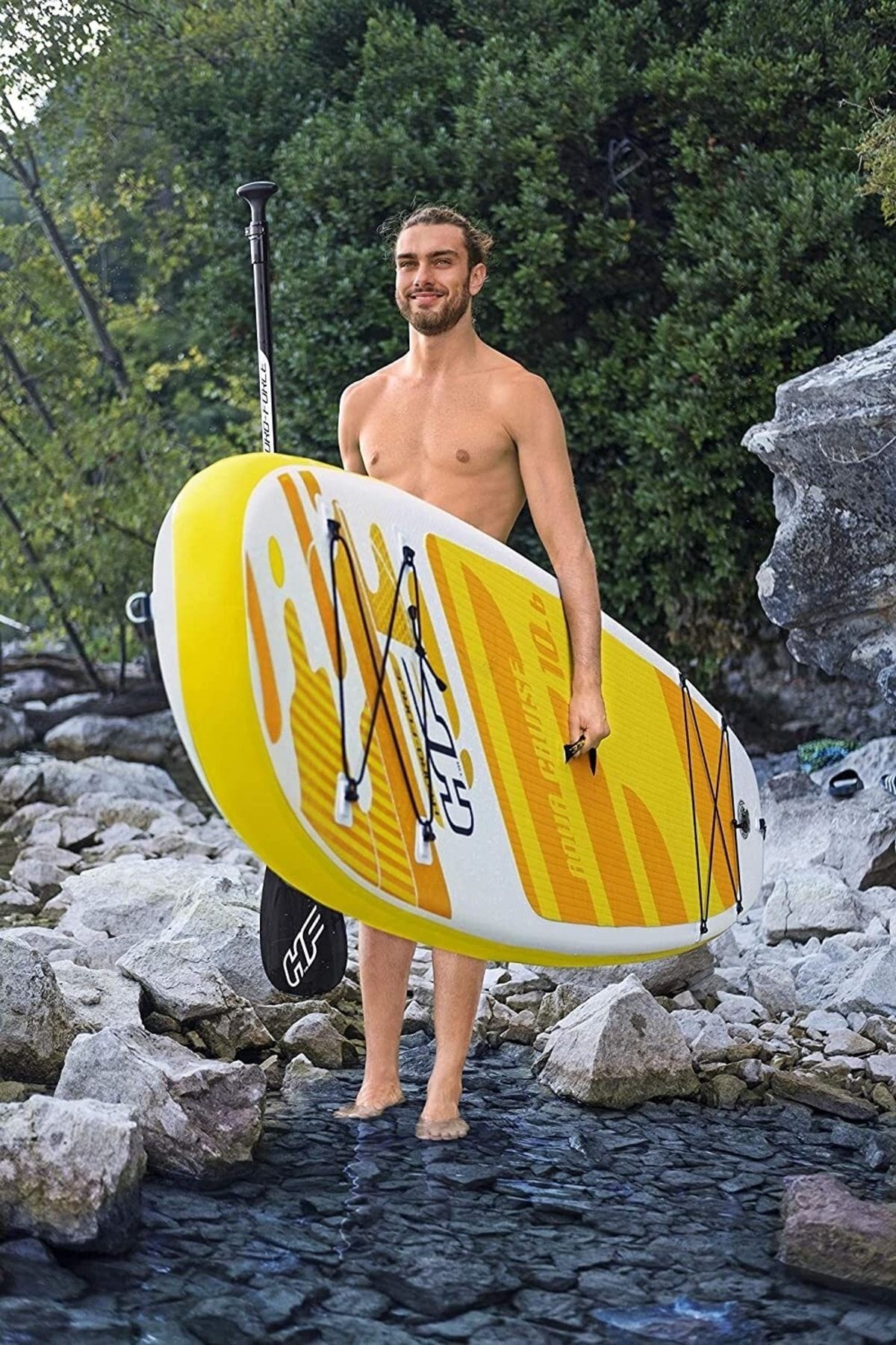 Aqua Cruıse Şişme Kano Paddle Board -çantalı Set Kürek Ve Pompa Dahil 305cm X 84cm X 12cm