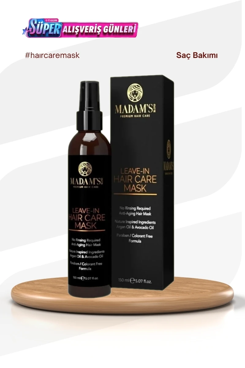 MADAMS BLOND Durulanmayan Saç Bakım Maskesi 150 ml