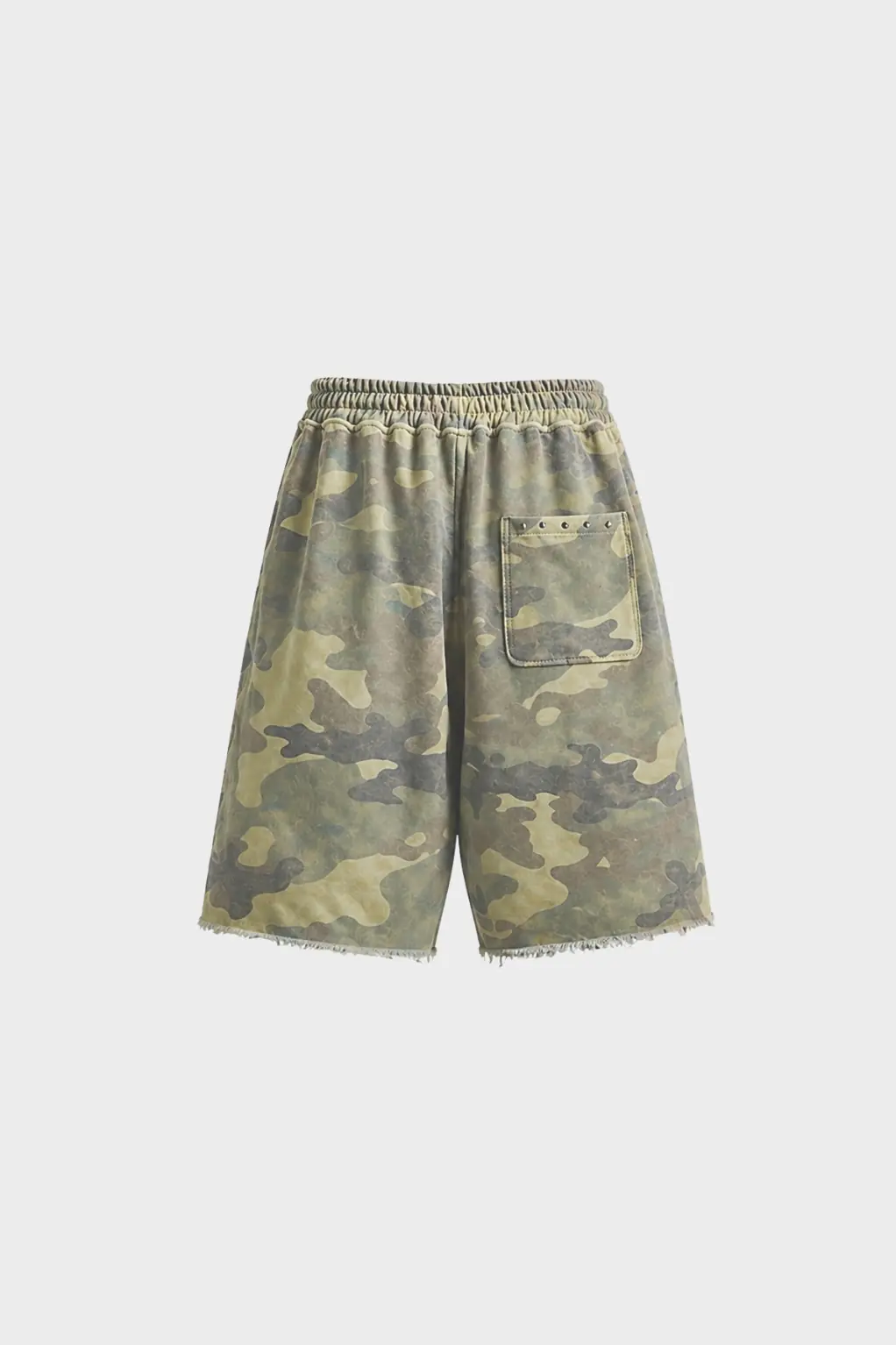 CAMO FIELD DAMAGE JOGGER BAGGY SHORTS