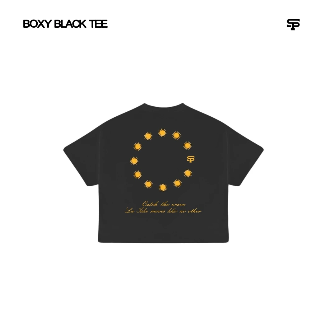 BOXY BLACK TEE