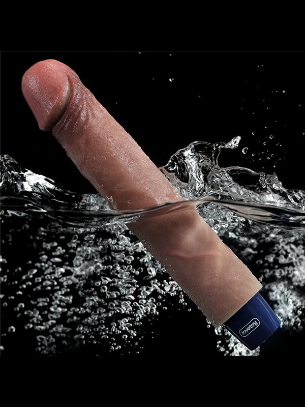 9″ REAL SOFTEE Rechargeable Silicone Vibrating Dildo