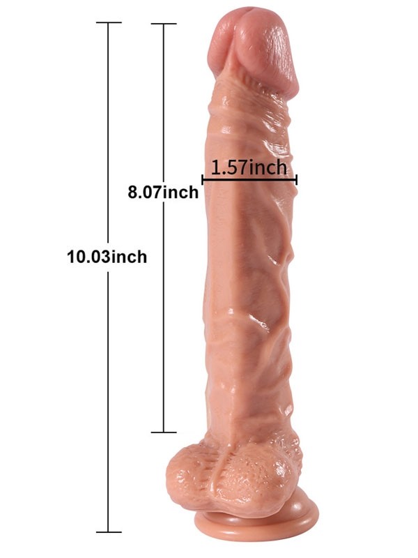 Döner Başlı Uzaktan Kumandalı Şarjlı Realistik Dildo 25.5 cm