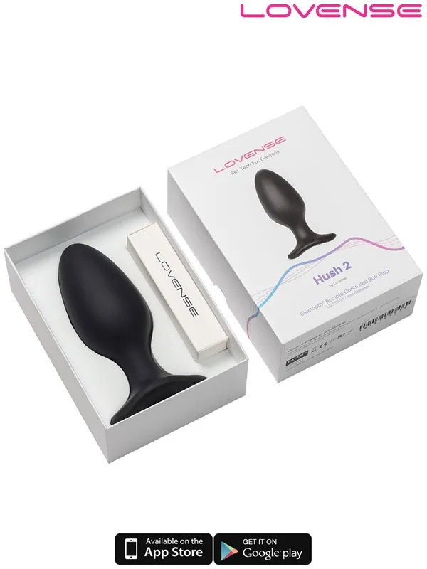 Lovense HUSH 2 Anal Plug 2.25″ App Controlled