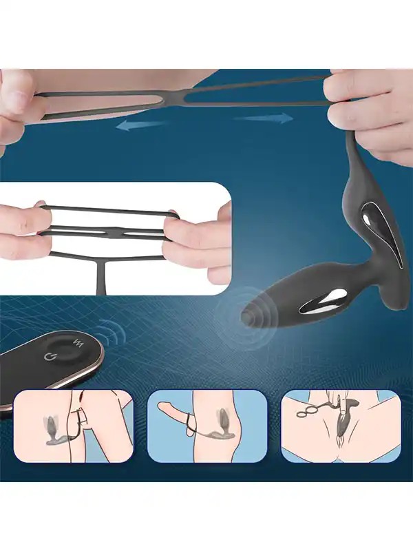 Shop You Penis Halkalı Şarjlı Giyilebilir Anal Vibratör