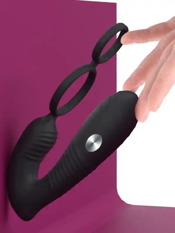 Shop You Elektro Şoklu Penis Halkalı APP Kontrollü Anal Vibratör