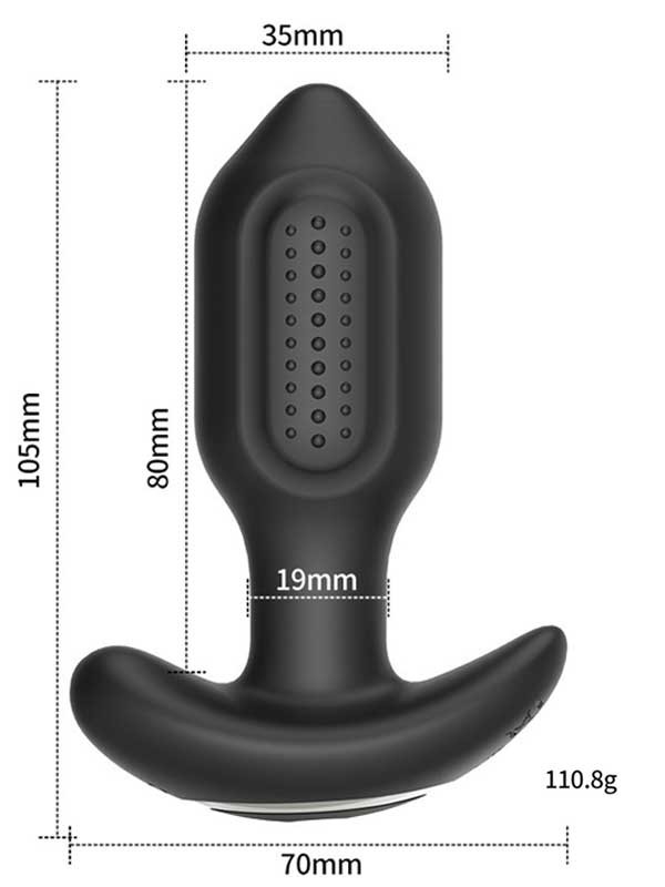 9 Titreşim Modlu NOXXX A-Heros BUDD APP Kontrol ve Uzaktan Kumandalı 360° Anal Plug