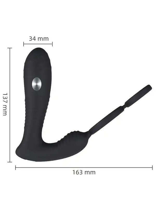 Shop You Elektro Şoklu Penis Halkalı APP Kontrollü Anal Vibratör
