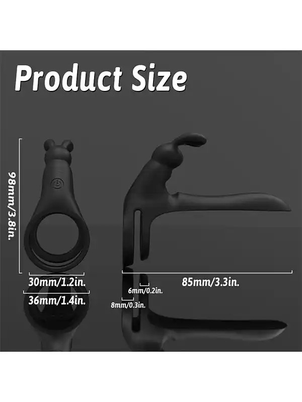 Shop You Titreşimli ve Klitoris Uyarıcılı Şarjlı Penis Halkası