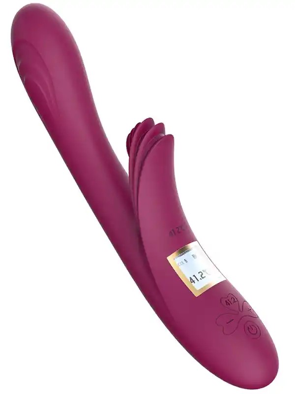 Isıtmalı Şarjlı LCD Ekranlı 10 Titreşim Modlu Vibratör 23 cm