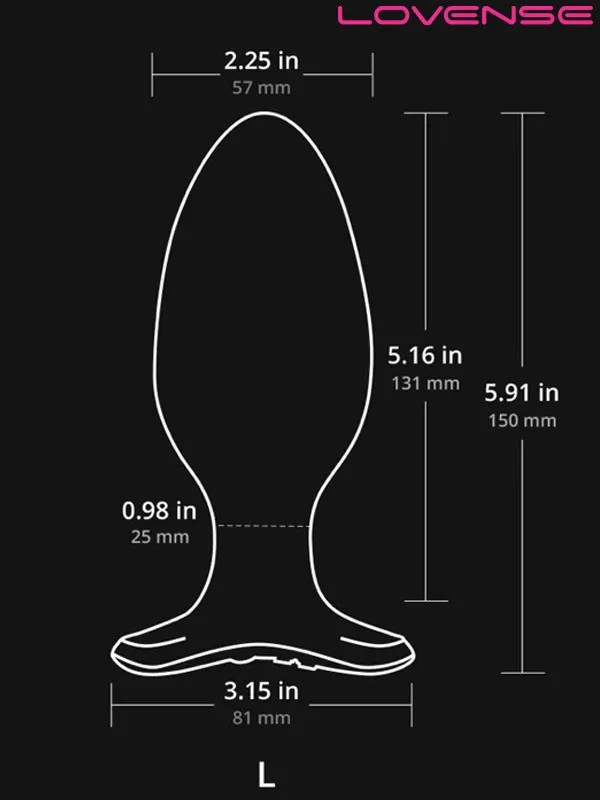 Lovense HUSH 2 Anal Plug 2.25″ App Controlled