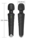 20 Titreşim Modlu NOXXX ZYRO Wand Vibratör Şarjlı 21 cm