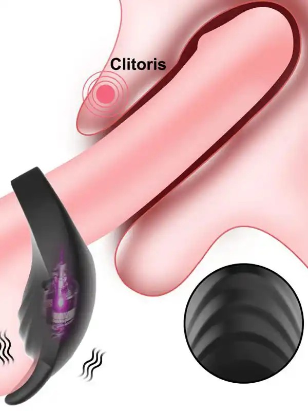 Shop You Titreşimli Siyah Silikon Penis Halkası