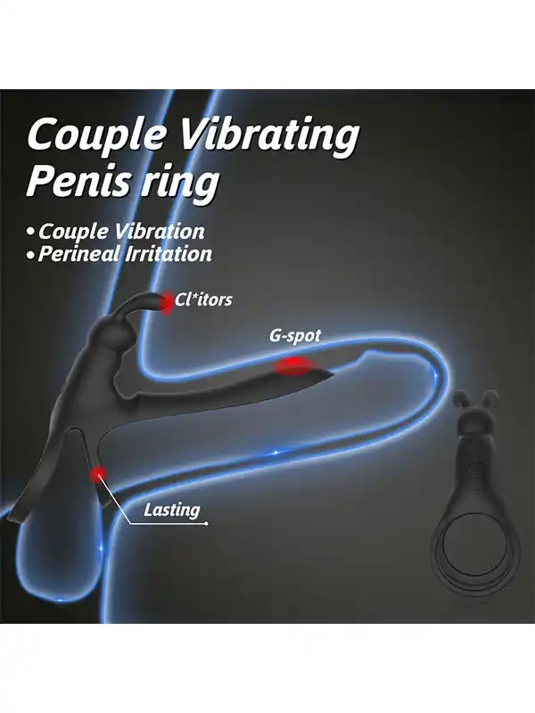 Shop You Titreşimli ve Klitoris Uyarıcılı Şarjlı Penis Halkası