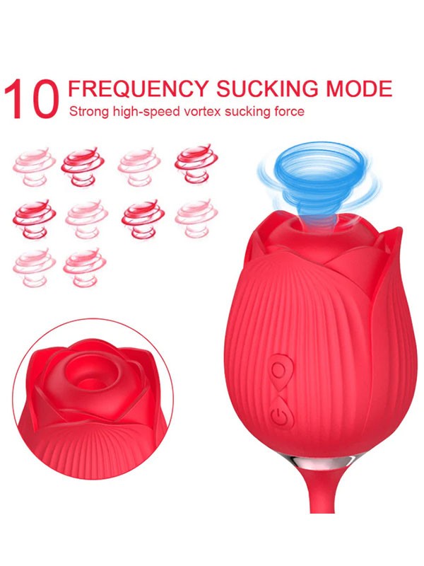 NOXXX Titreşimli İtme Hareketli Rose Vibratör