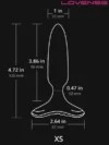 Lovense HUSH 2 Anal Plug 1″ App Controlled