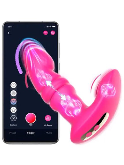 10 Titreşim Modlu 3 Titreşim Hızlı Magic Motion Funtown Jive Telefon Kontrollü Vibratör