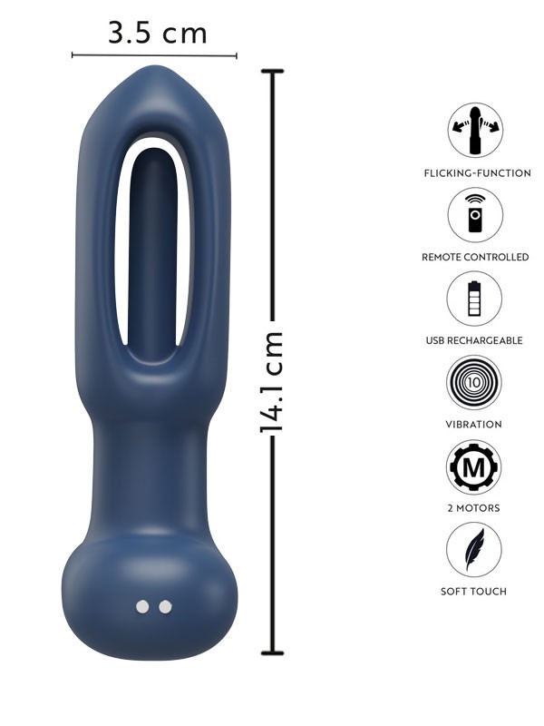 NOXXX A-Heros PAT PAT Dil Fonksiyonlu Şarjlı Anal Vibratör