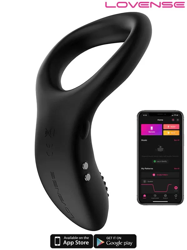 Shop You Lovense Diamo APP Kontrollü Premium Penis Halkası