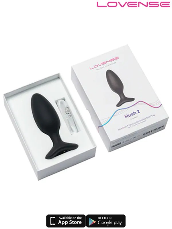 Lovense HUSH 2 Anal Plug 1.75″ App Controlled