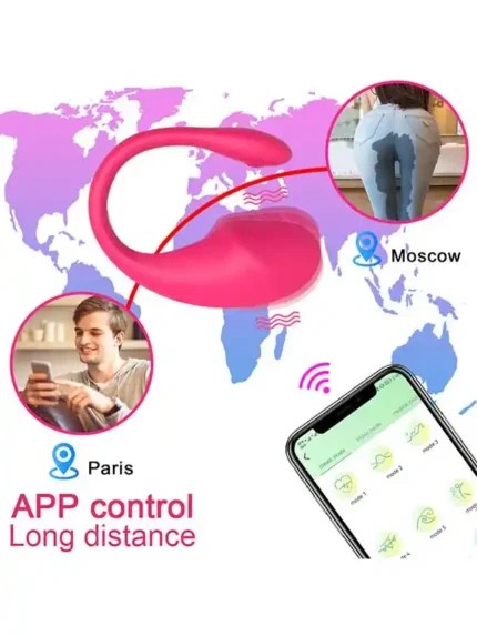 10 Titreşim Modlu NOXXX Çiftler için Giyilebilir Telefon Kontrollü Vibratör