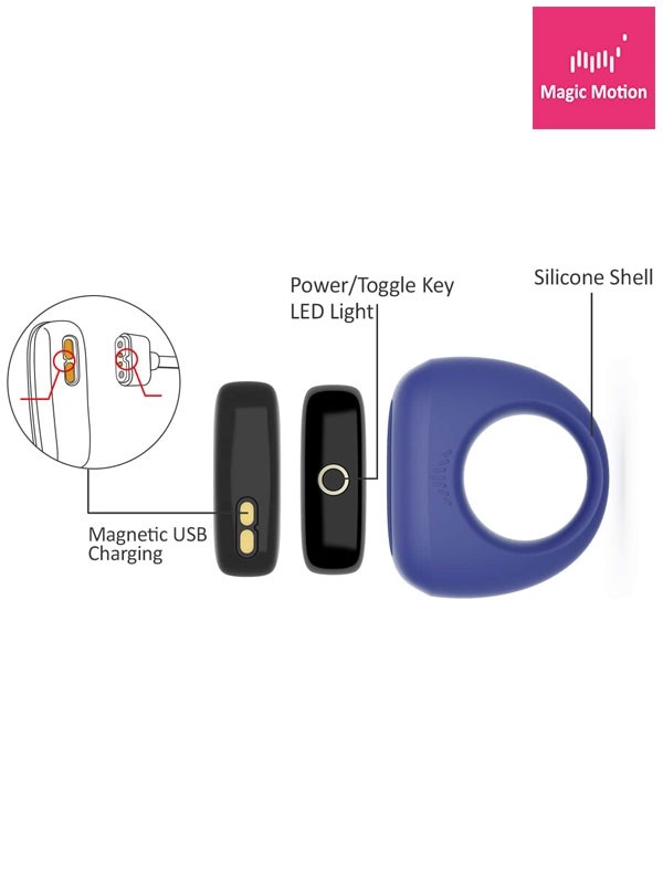 Shop You DANTE II APP Kontrollü Penis Halkası