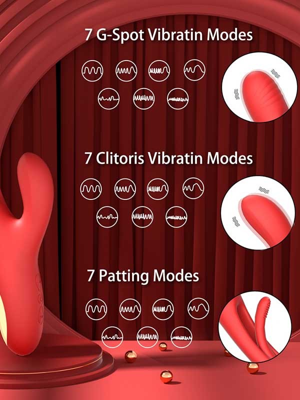 7 Titreşim 7 Dil Modlu NOXXX Patova G Spot Şarjlı Vibratör