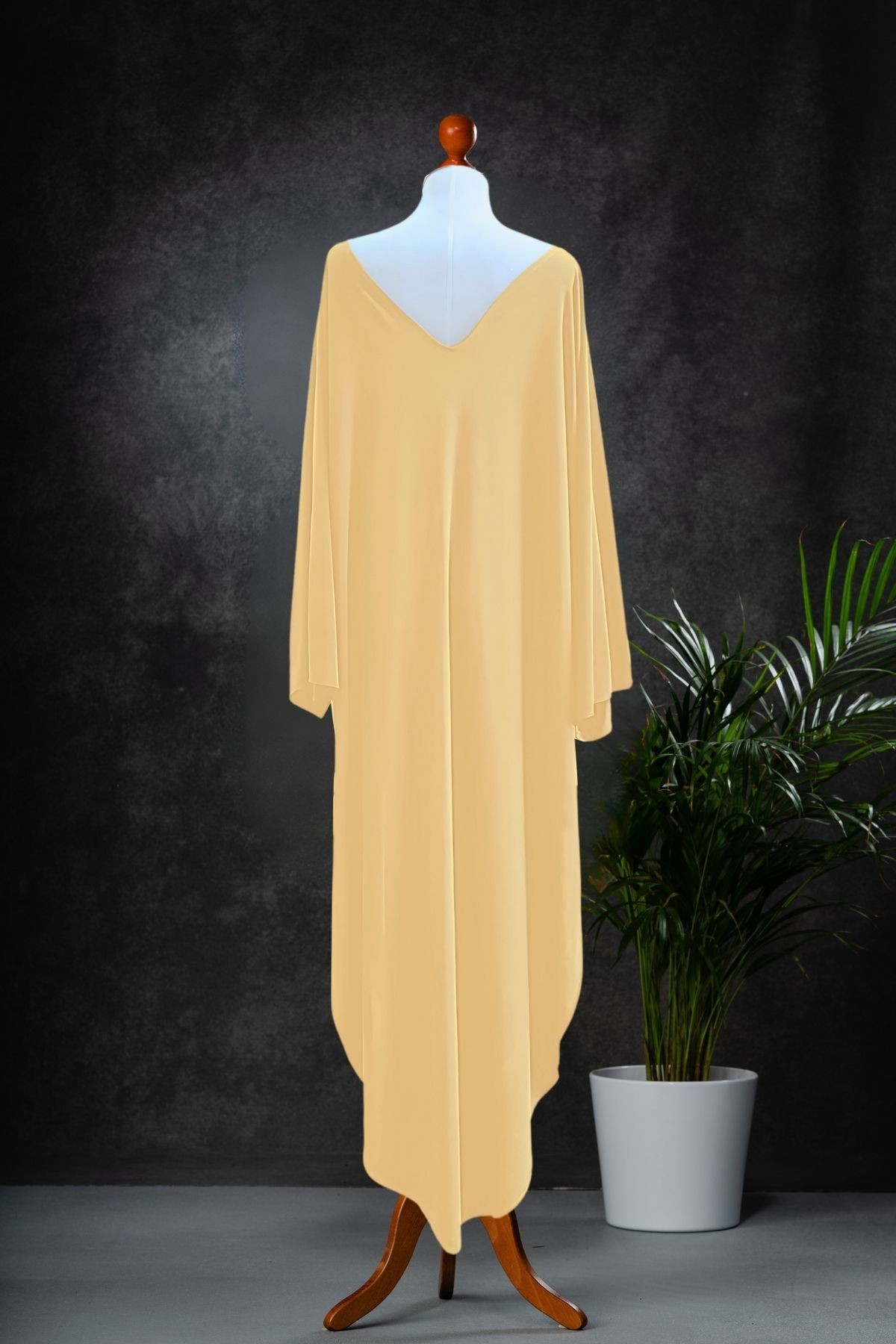 V-Neck Oversize Maxi Dress with Side Slit