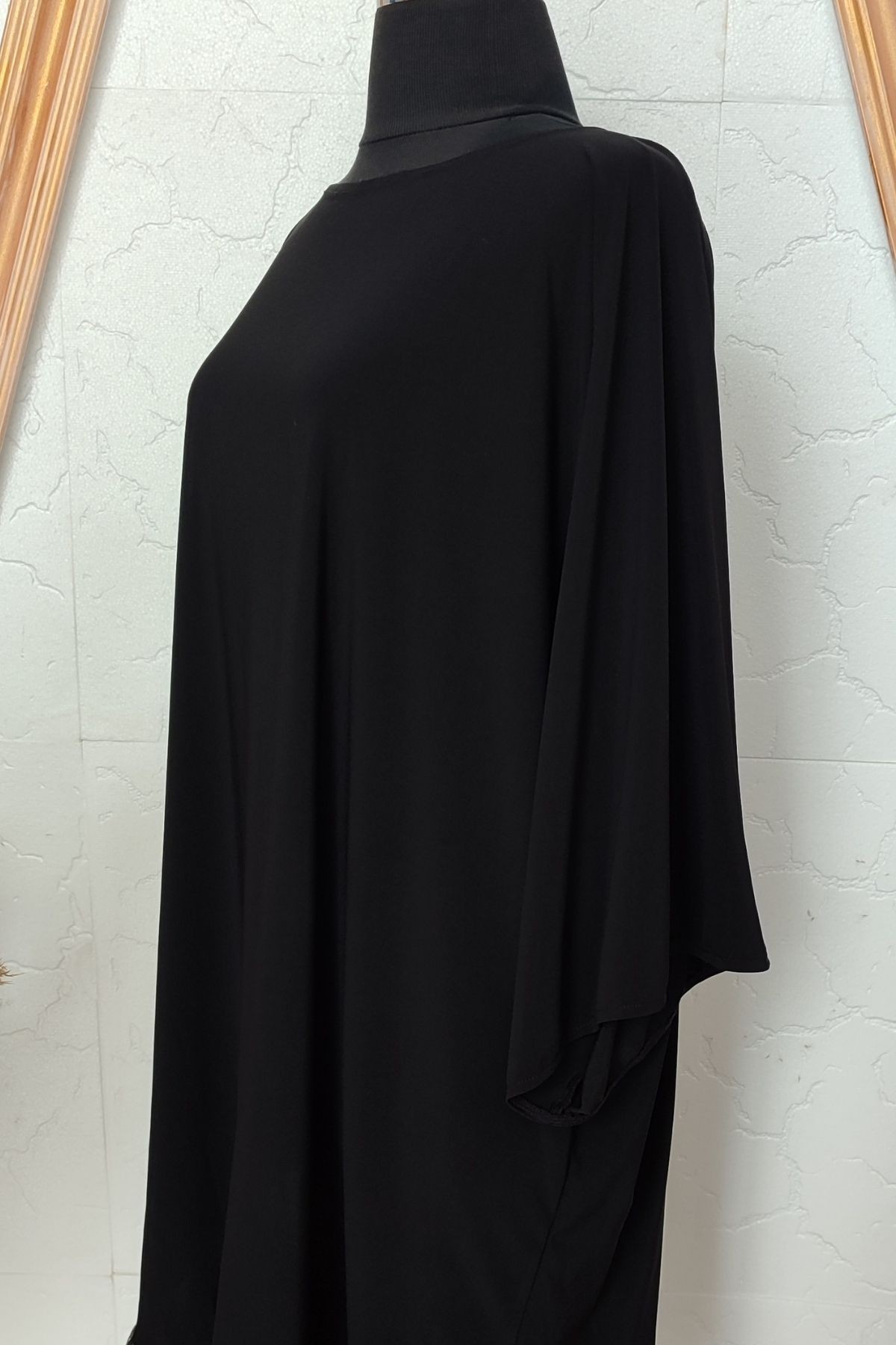 Oversize-Kleid mit Tüll-Details - Kaftan für Damen