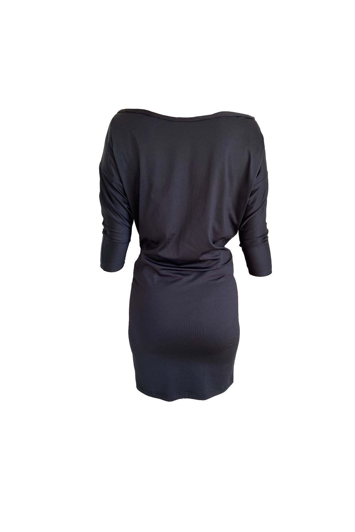 Mini Vestido Elegante con Hombros Anchos para Mujer