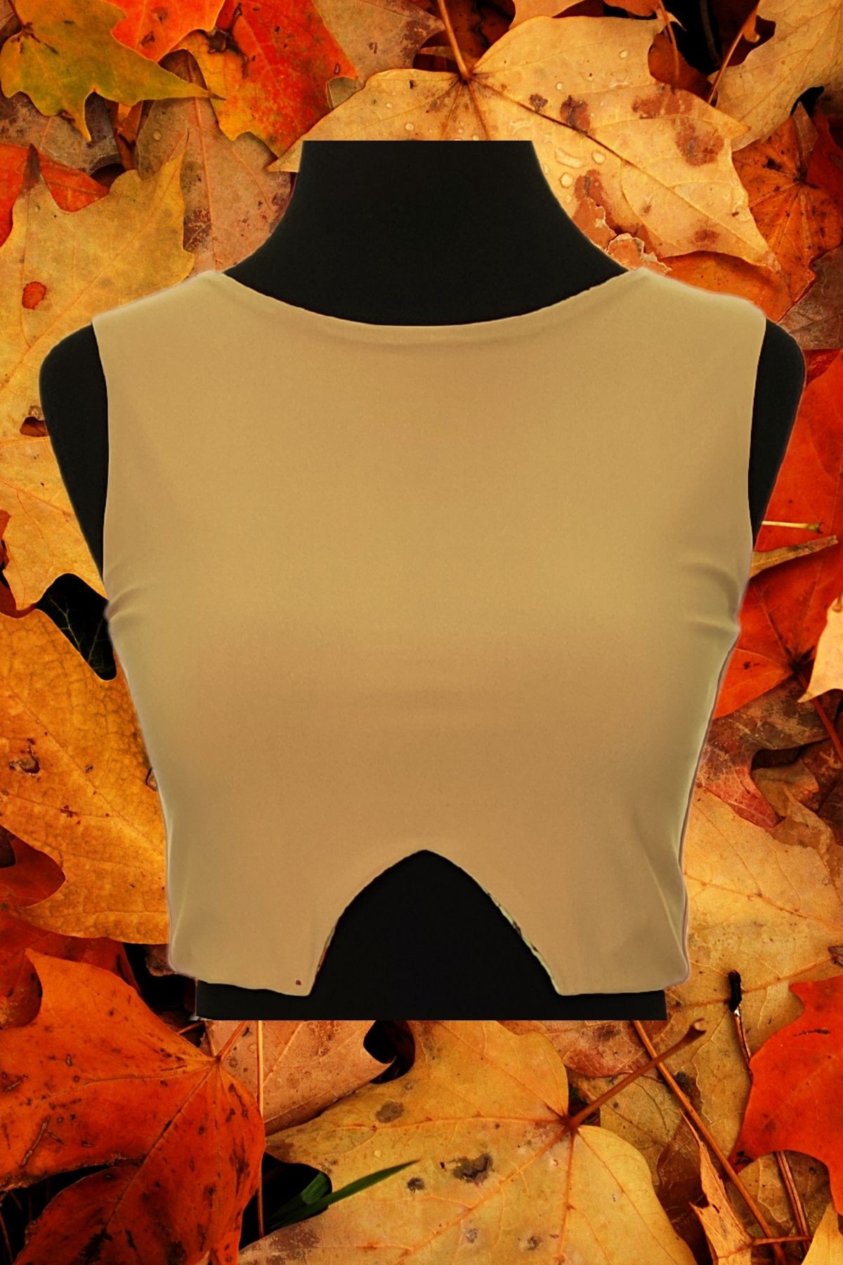 Cropped Top mit Taille-Ausschnitt