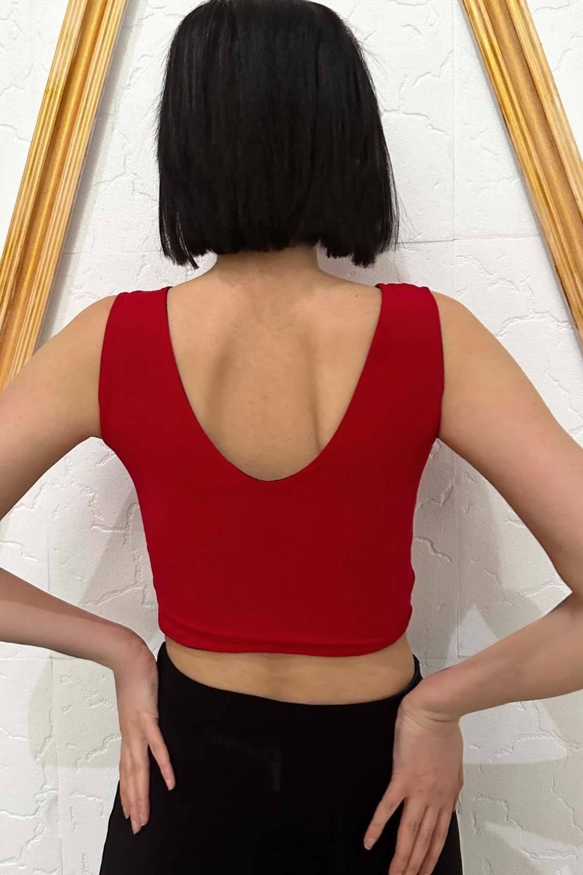 Wendbares Elastisches Tango-Cropped-Top für Damen