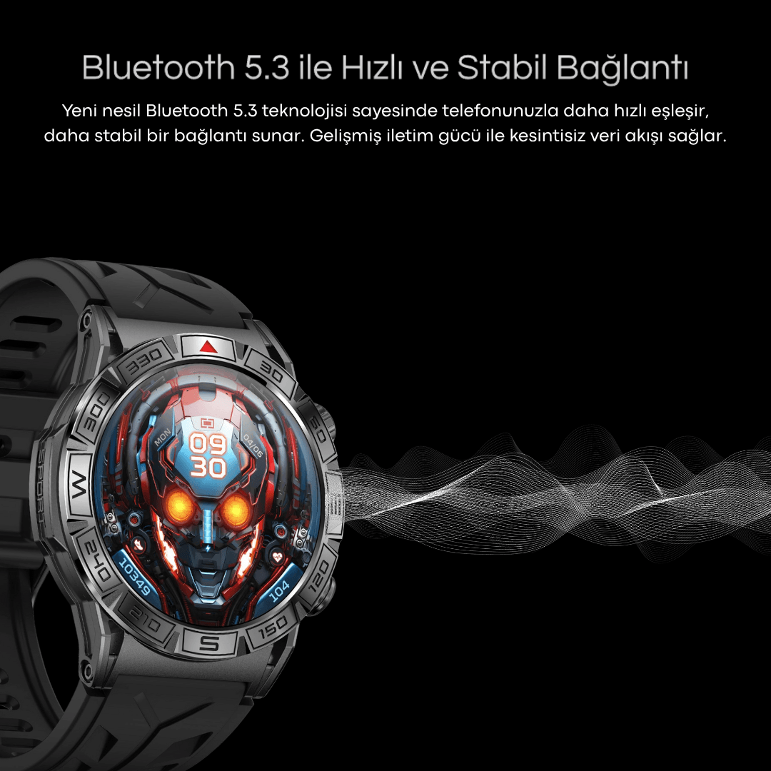 Aggiy Watch Prime - 2 kordon - 7 gün kullanım süresi uzun süreli batarya