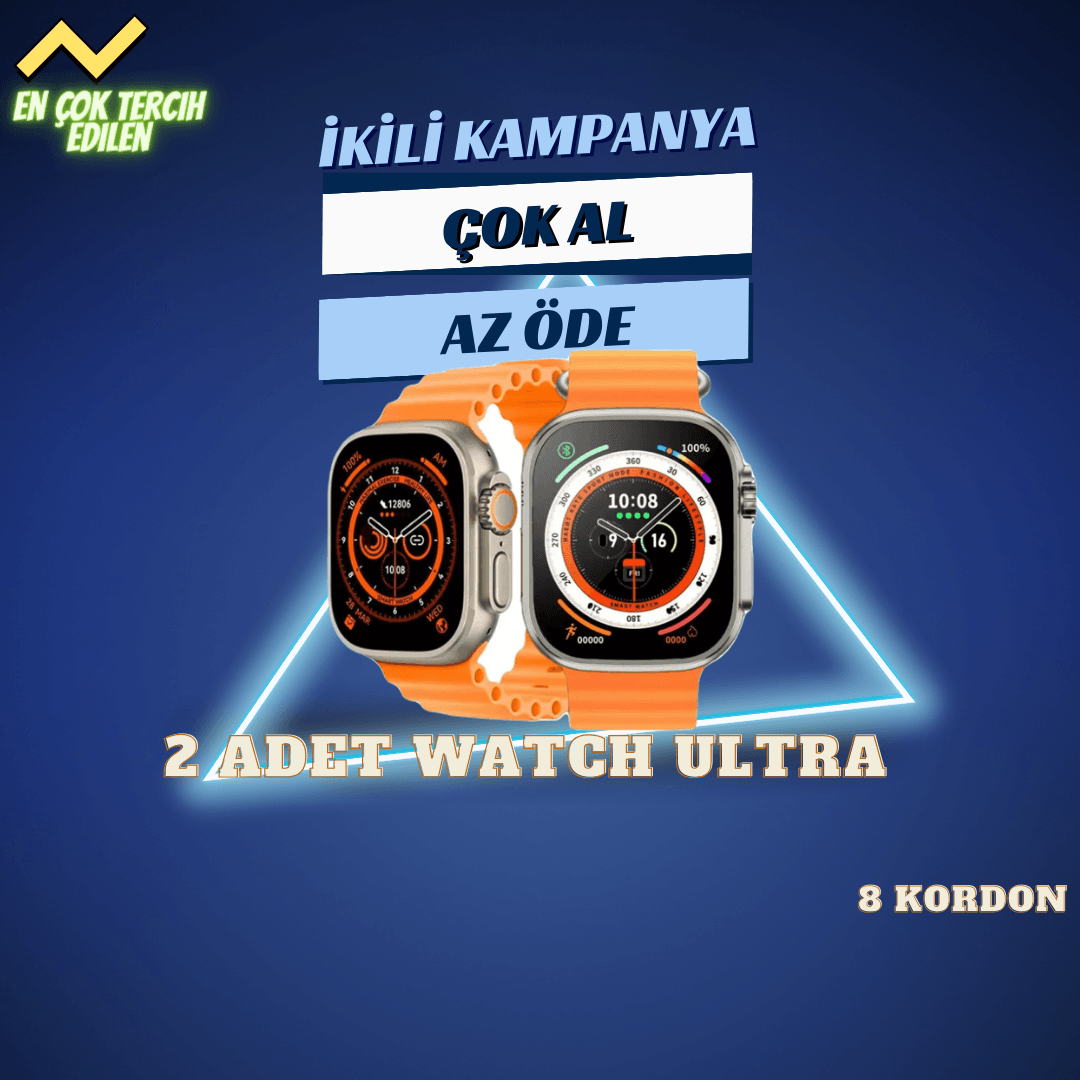 ikili paket - WATCH 8 ULTRA + (49MM) 