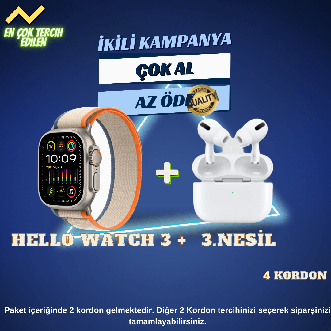 HELLO WATCH 3 PLUS  +   3.NESİL