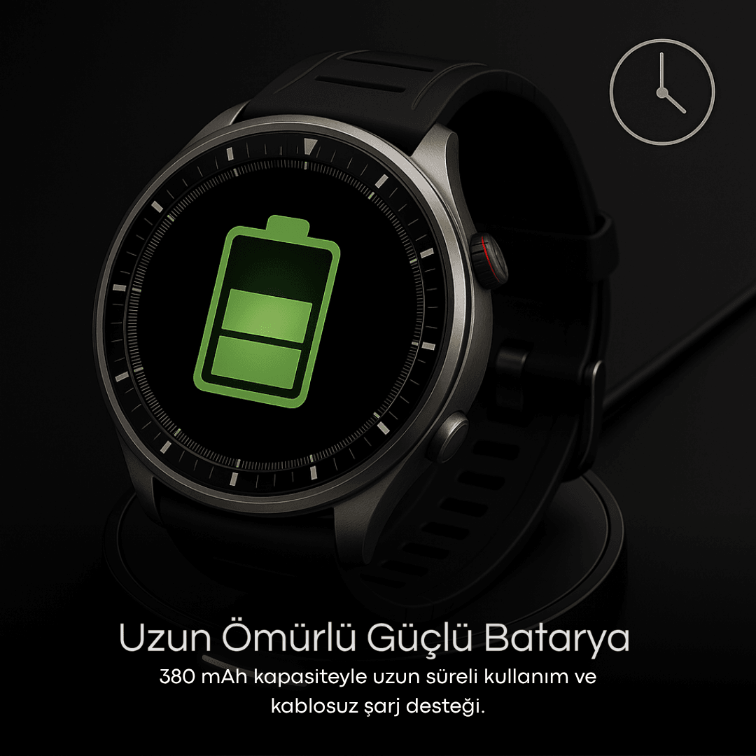 Watch HK8 HERO Curved Ekran -Amoled  3 kordon