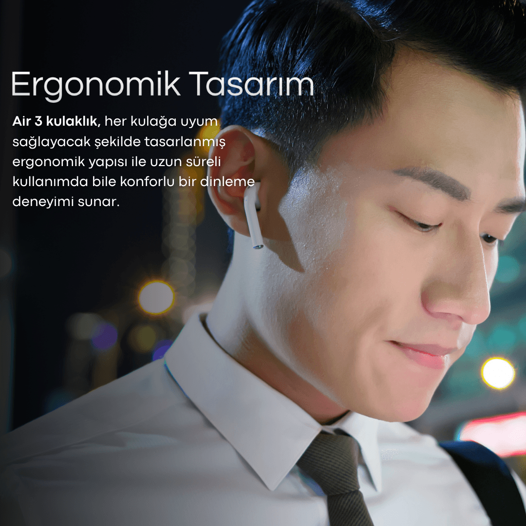3.NESİL BLUETOOTH KULAKLIK (Şeffaf kılıf hediye)