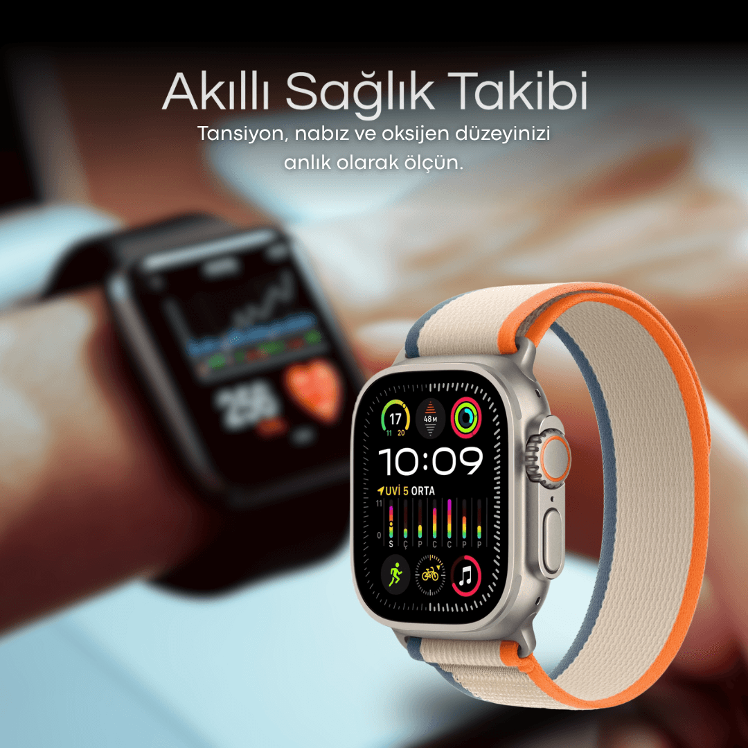 Watch HK9 ULTRA 2   - Amoled Ekran - Chatgpt- Çift çekirdek işlemci - 3Kordon (49mm)