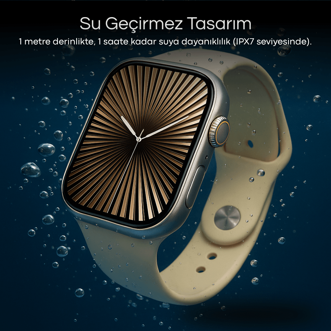 Aggiy Watch 10 Pro Max + (Suya dayanıklı-Süper Amoled-Yapay Zeka-Çift Çekirdek )- 3 Kordon