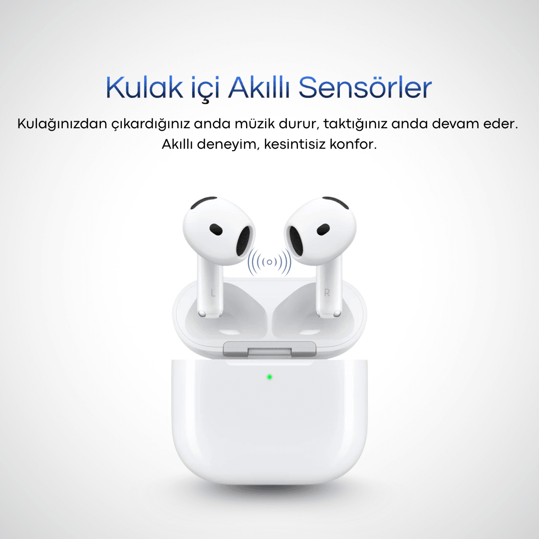 Air 4.Nesil ANC Premium Bluetooth Kulaklık 2025 Özel Seri  (Şeffaf kılıf hediye) Geliştirilmiş Mikrofon  ve Ses kalitesi