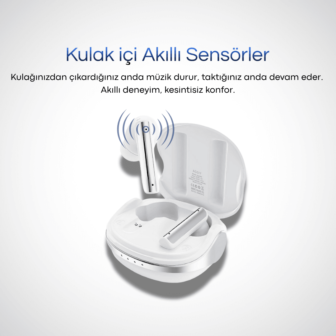 AirVoice  Aggiy BL03 Bluetooh Kulaklık  (Anc ve 28 Saat kullanım süresi)
