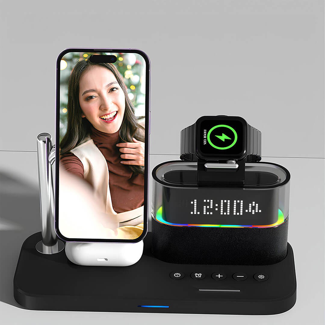 AG-W19 5 in 1 Wireless Mıknatıslı Şarj İstasyonu