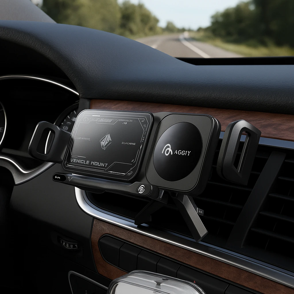 15W Magsafe Wireless Kablosuz Şarj Araç Magnetic Telefon Tutucu