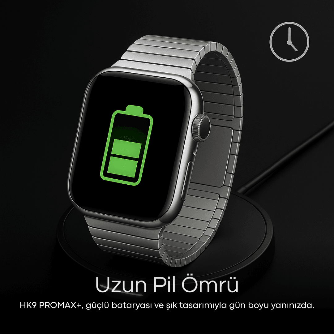 Watch 9 HK9 PROMAX +   Bilezik Metal kordon +2 kordon (Özel seri )