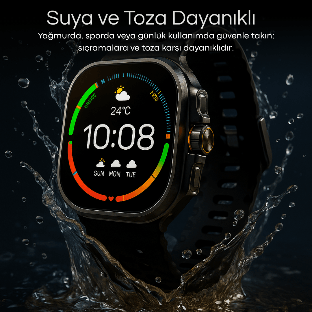 Watch HK28 Ultra -Amoled Ekran 2 kordon -47mm