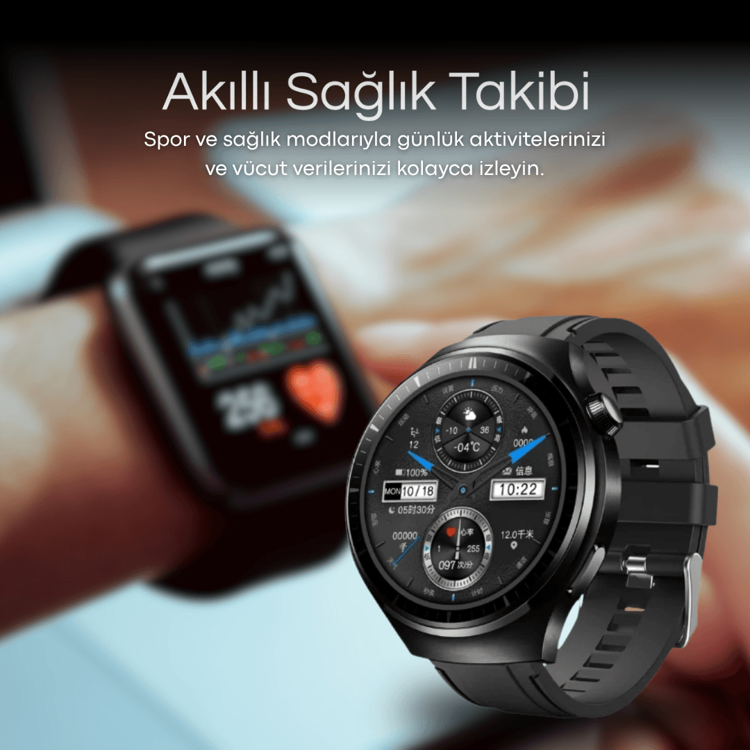 Watch HK8 HERO Curved Ekran -Amoled  3 kordon